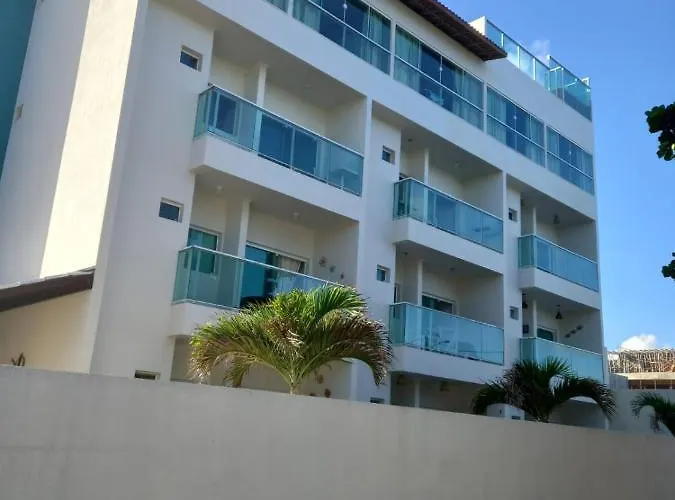 Flat beira mar a 300m das piscinas de Porto Mahalo Residence 05 P- ate 6 pessoas